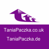logo firmy kurierskiej TaniaPaczka.co.uk