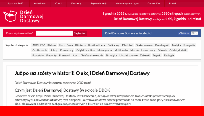 Dzień Darmowej Dostawy 2015