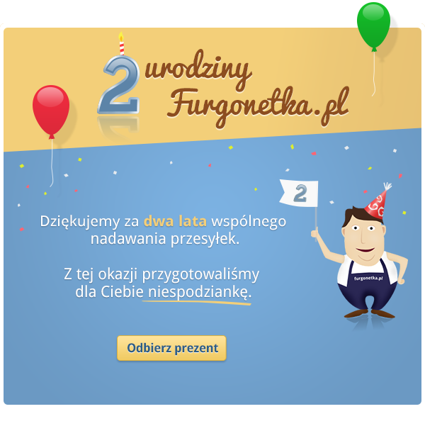 Furgonetka.pl - drugie urodziny